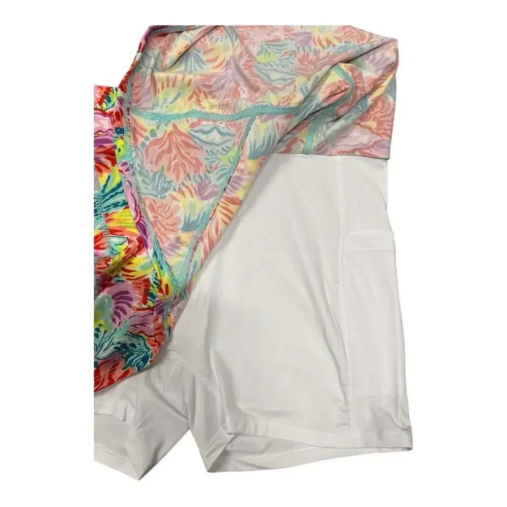 NWOT Nanette Lepore‎ | Skort Shorts $54 Multi Color Skirt Stretch Athletic Skirt - Picture 4 of 7